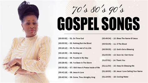 Artists such as James Cleveland, Aretha Franklin, the Clark Sisters, Andrae Crouch and Richard Smallwood followed crossing over musically and gaining. . 70s gospel songs list